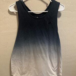 Hollister Black and Gray Sleeveless Tank Top